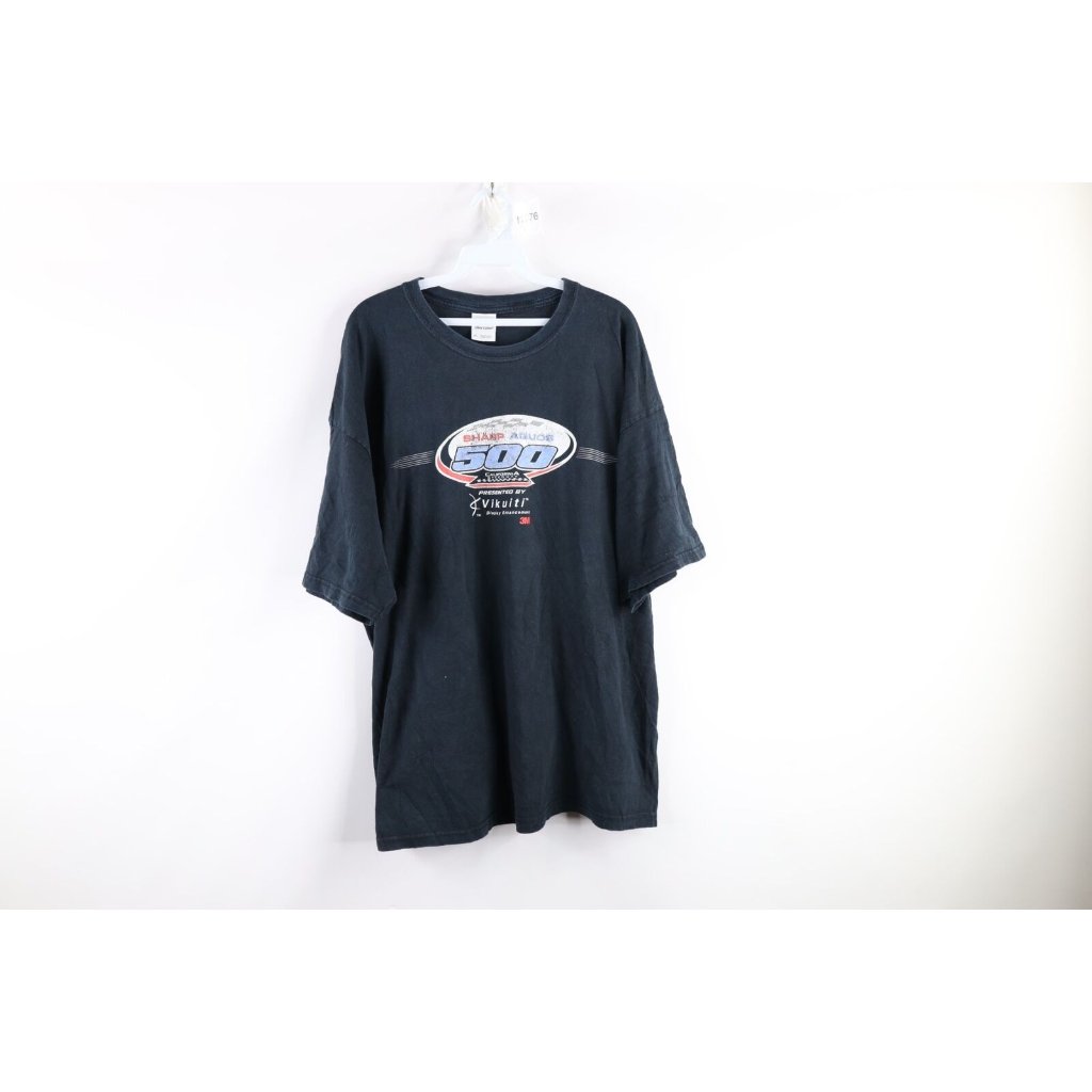 Vintage Mens 2xl Distressed Sharp Aquos 500 California Speedway Nascar TShirt